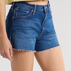 Mother The Dodger Frayed Cutoff Denim Shorts